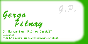 gergo pilnay business card